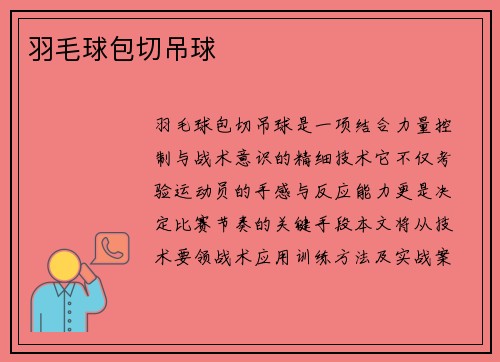羽毛球包切吊球